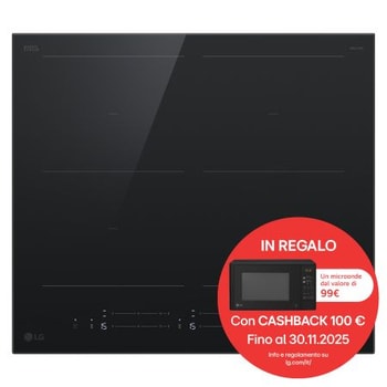 Foto frontale del piano cottura LG CBIZ2437B